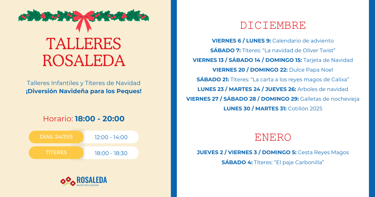 Talleres Diciembre CC Rosaleda