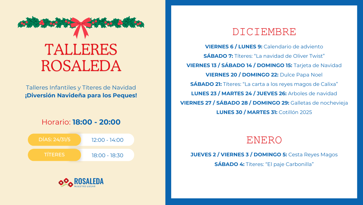 Talleres Diciembre CC Rosaleda